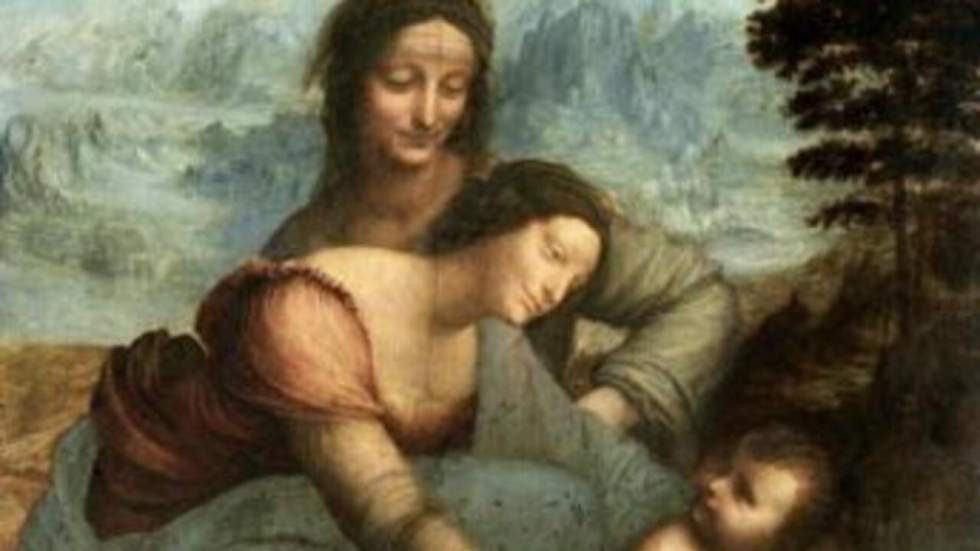 Trois dessins découverts sous une toile de Leonard de Vinci