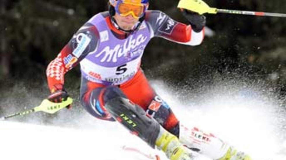 Grange finit deuxième derrière le Croate Kostelic