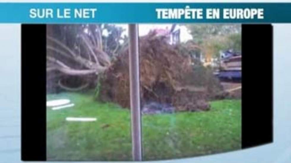 Les internautes postent leurs vidéos de la tempête Klaus