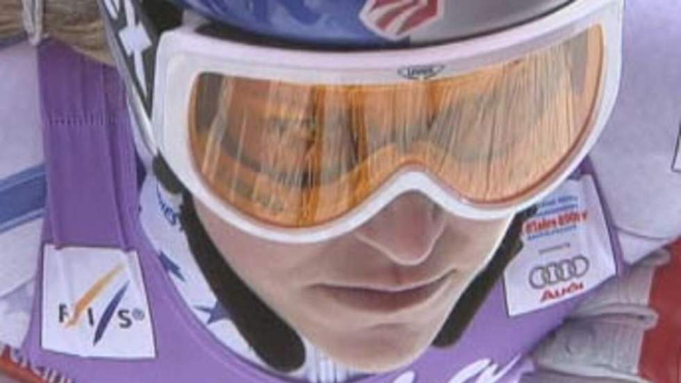 Vonn n'ajoutera pas un troisième titre avec le slalom géant Vonn n'ajoutera pas un troisième titre avec le slalom géant