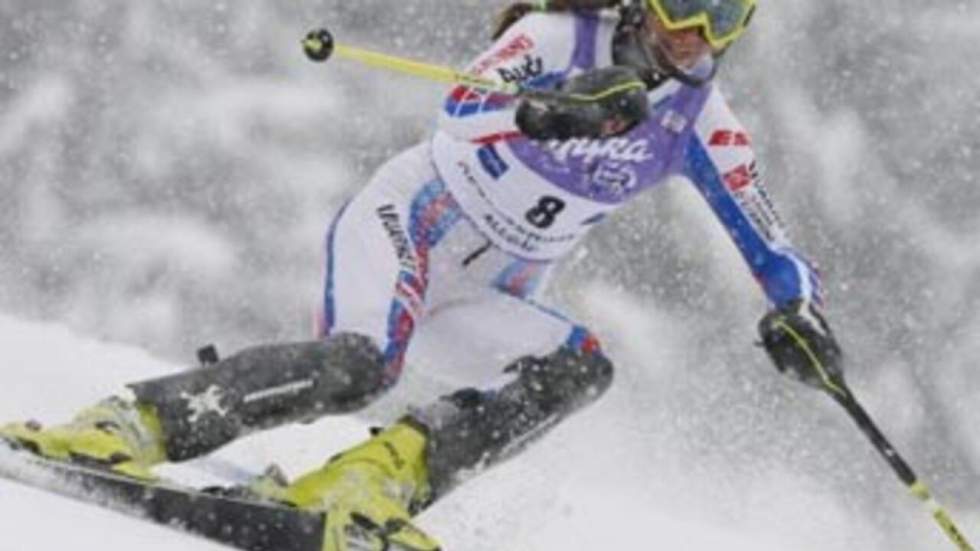 Sandrine Aubert remporte le slalom d'Ofterschwang