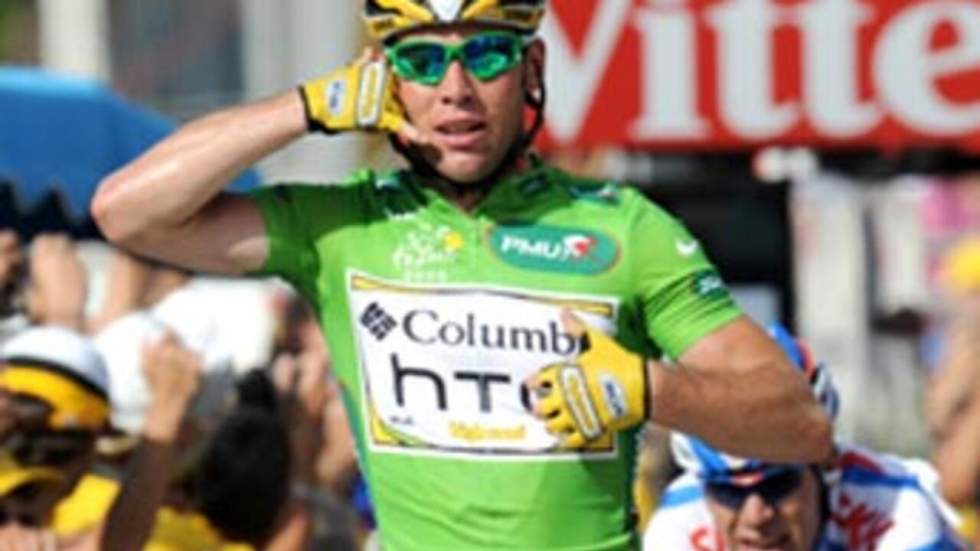 Cavendish remporte la 3e étape, Cancellara garde le maillot jaune