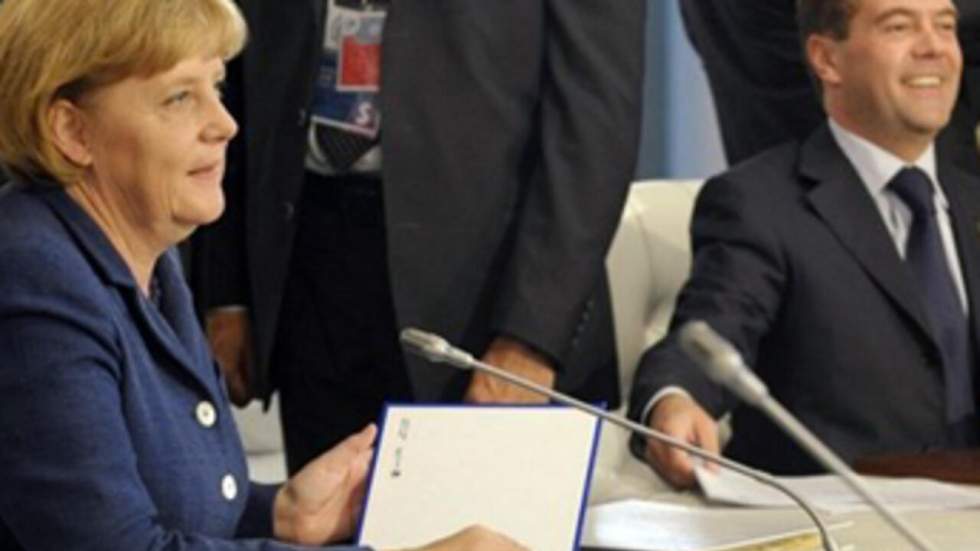 Le gaz russe au cœur des discussions entre Merkel et Medvedev Le gaz russe au cœur des discussions entre Merkel et Medvedev