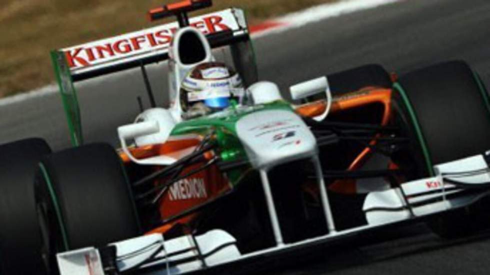 L'Allemand Adrian Sutil domine les derniers essais libres L'Allemand Adrian Sutil domine les derniers essais libres