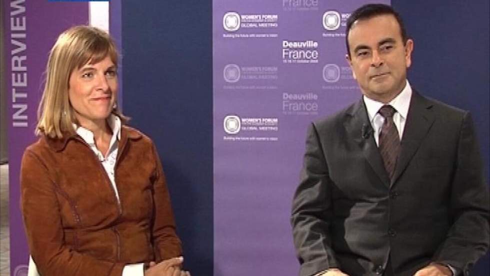 Anne Lauvergeon, PDG d'Areva et Carlos Ghosn, PDG de Renault Nissan Anne Lauvergeon, PDG d'Areva et Carlos Ghosn, PDG de Renault Nissan