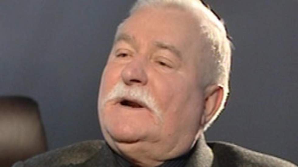 Lech Walesa, chef historique du syndicat polonais Solidarnosc