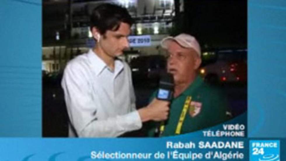 Le sélectionneur algérien Rabah Saadane satisfait de son équipe