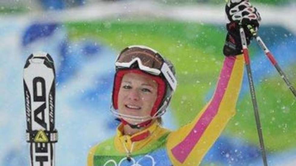 L'Allemande Riesch s'offre une deuxième médaille d'or en slalom L'Allemande Riesch s'offre une deuxième médaille d'or en slalom