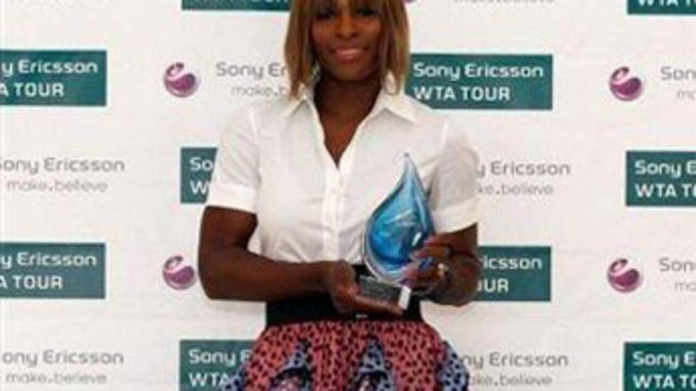 Serena Williams sacrée meilleure joueuse de 2009