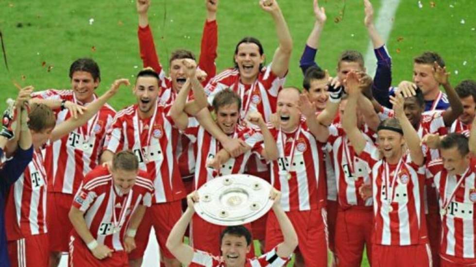 Le Bayern Munich célèbre son titre de champion d'Allemagne