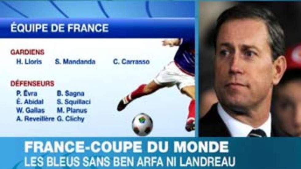 Domenech dévoile la liste des Bleus avec Valbuena mais sans Ben Arfa Domenech dévoile la liste des Bleus avec Valbuena mais sans Ben Arfa
