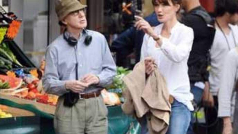 Carla Bruni-Sarkozy tourne à Paris, sous la direction de Woody Allen