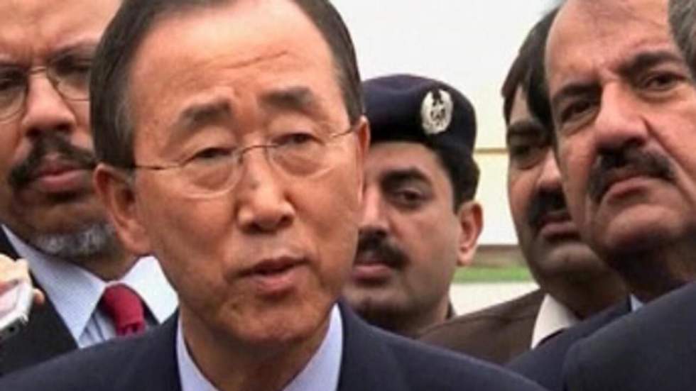 A Islamabad, Ban Ki-moon exprime "la compassion et la solidarité" des Nations unies