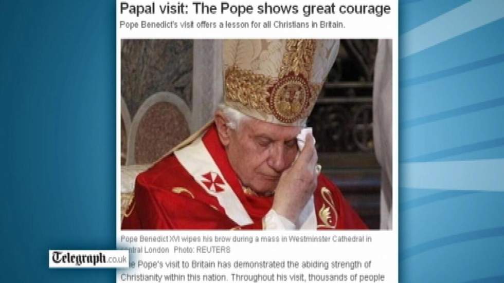 La presse britannique tire le bilan de la papale visite