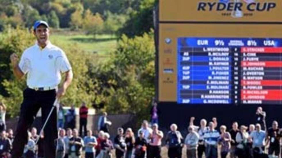 Les Européens remportent la Ryder Cup