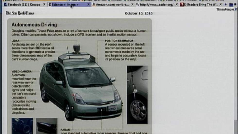 La voiture robot de Google La voiture robot de Google