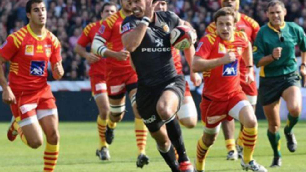 Toulouse passe cinq essais à Perpignan et retrouve la tête du Top 14