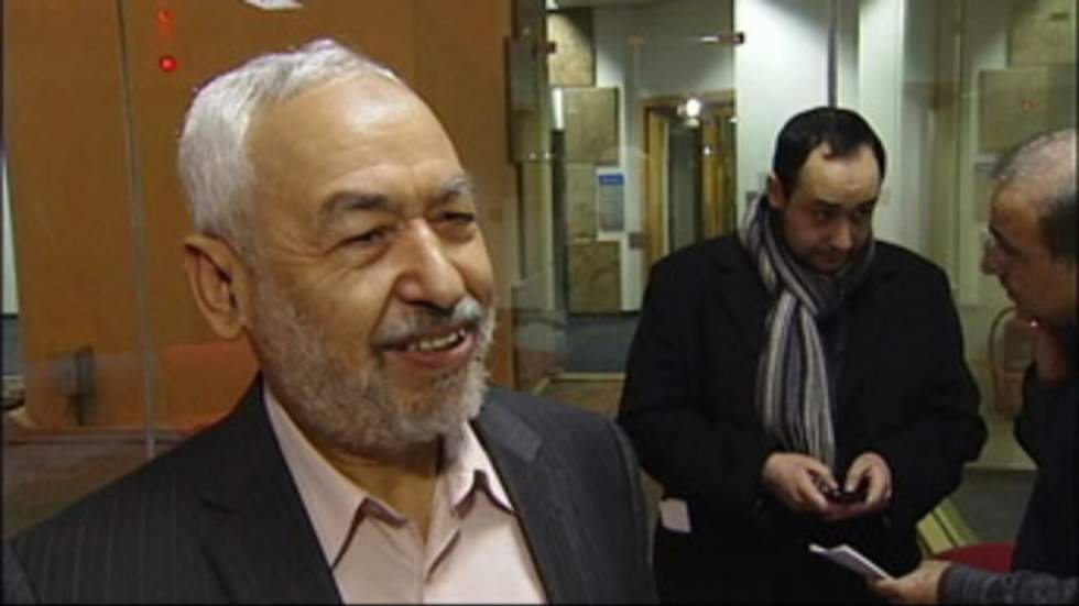 L'opposant islamiste Ghannouchi à Tunis après 20 ans d'exil