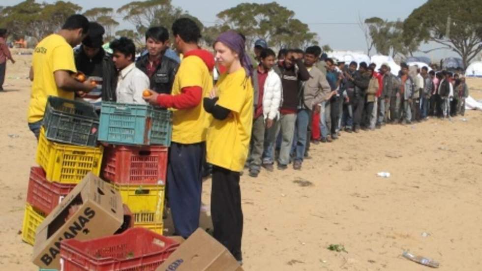 Le camp de Choucha, première étape des travailleurs étrangers fuyant la Libye