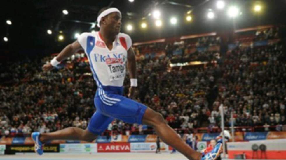 À Bercy, le Français Tamgho saute sur l'or, Lemaitre se contente du bronze