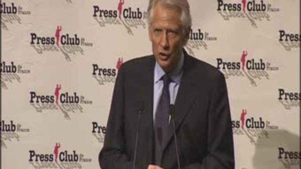 Dominique de Villepin dévoile les grandes lignes de son projet pour 2012 Dominique de Villepin dévoile les grandes lignes de son projet pour 2012