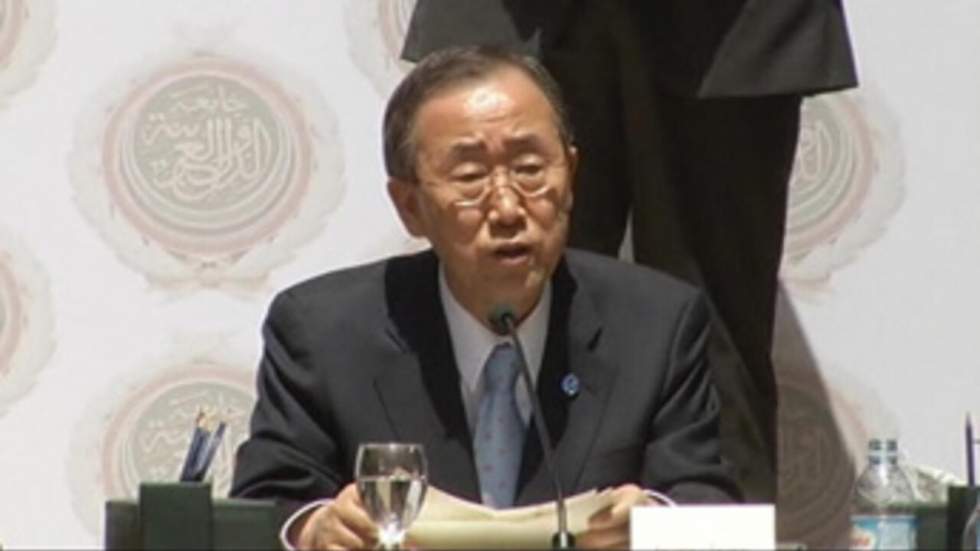 Ban Ki-moon reclame un "cessez-le-feu" immédiat en Libye