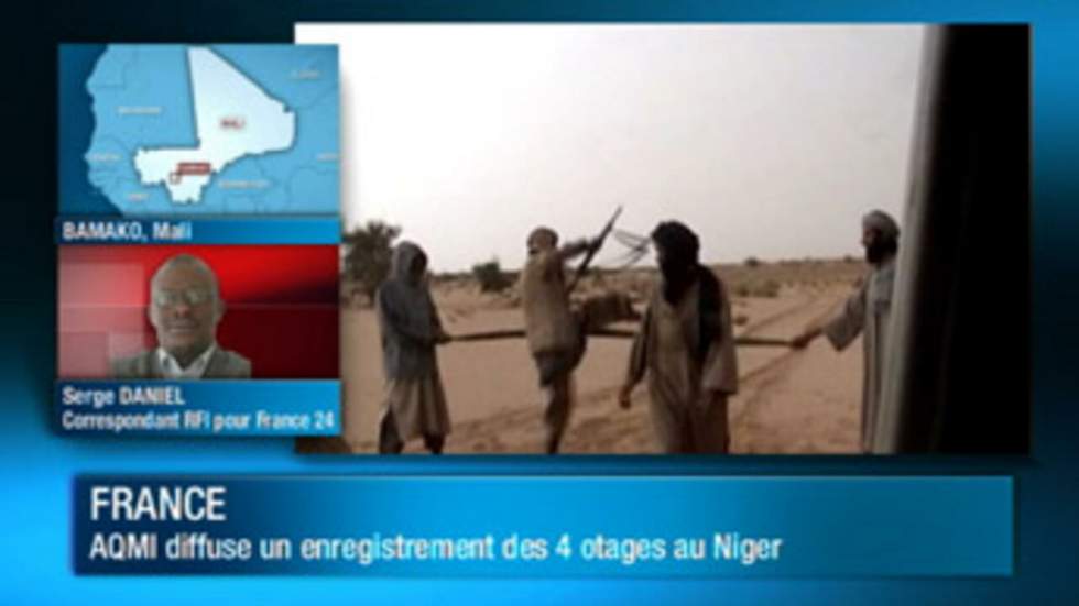 Aqmi diffuse une vidéo des quatre Français retenus en otage au Sahel