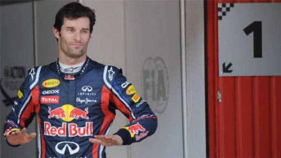 Mark Webber en pole position du GP d'Espagne