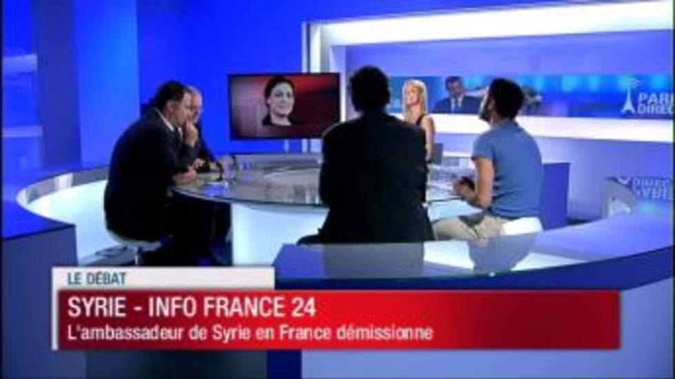 SYRIE - EXCLUSIF : L'ambassadeur de Syrie en France démissionne sur France 24