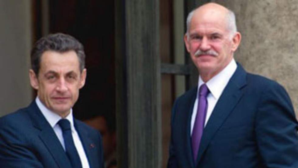 Nicolas Sarkozy reçoit Georges Papandréou pour s'entretenir de la dette Nicolas Sarkozy reçoit Georges Papandréou pour s'entretenir de la dette