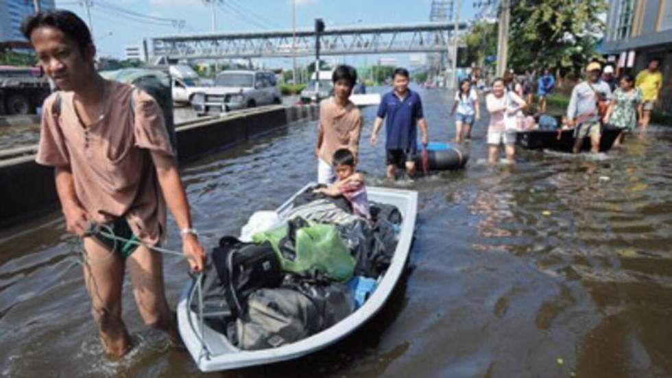 Le centre-ville de Bangkok menacé par la montée des eaux