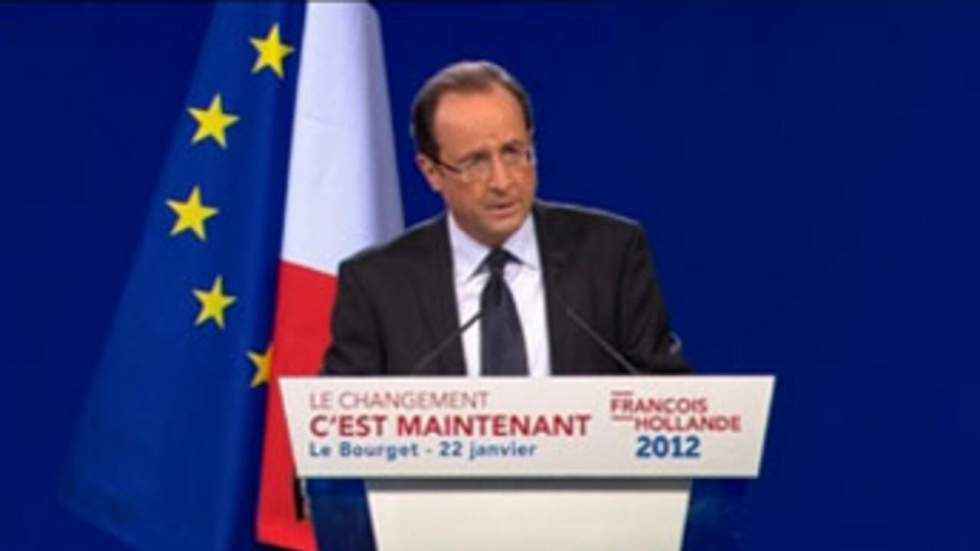Au Bourget, François Hollande annonce son projet présidentiel Au Bourget, François Hollande annonce son projet présidentiel