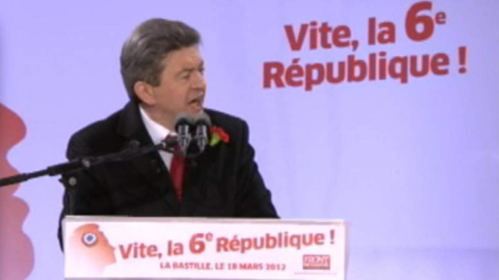 Jean-Luc Mélenchon mobilise ses troupes place de la Bastille