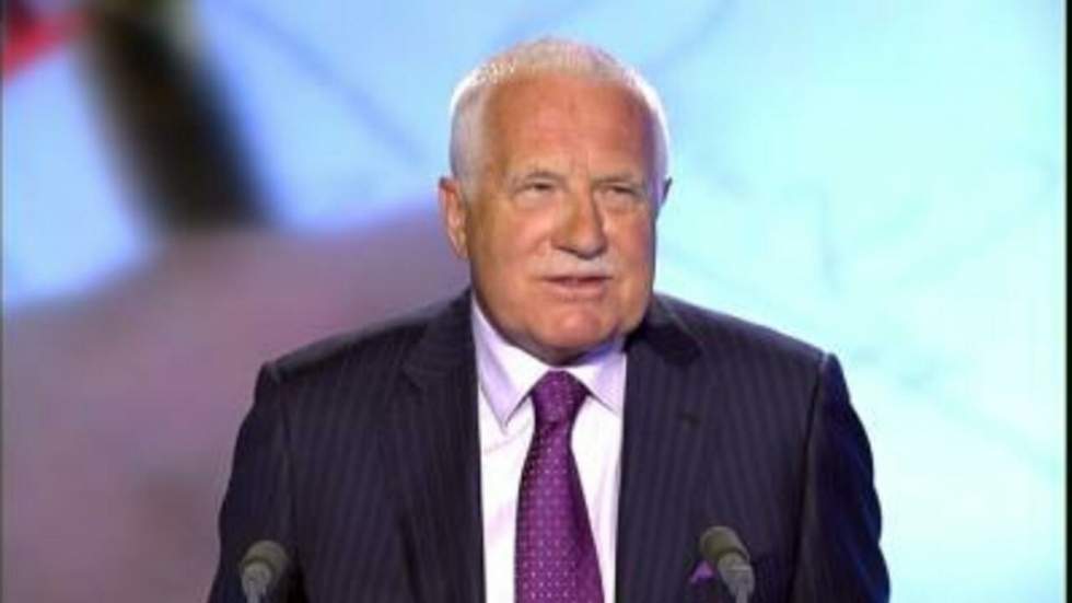 Vaclav Klaus, président de la République tchèque