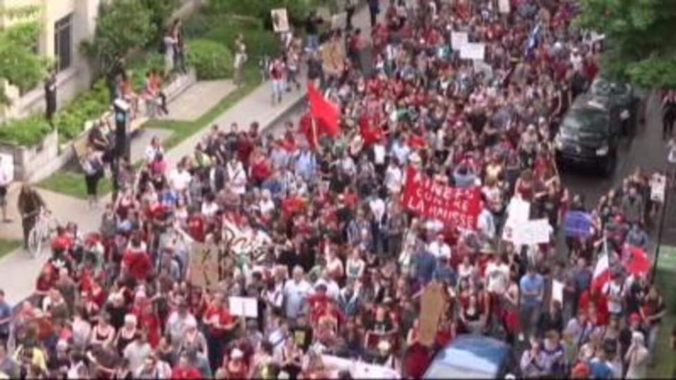 Québec : 100e jour du conflit étudiant