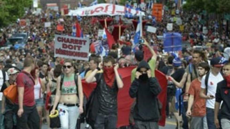 Plusieurs centaines de manifestants interpellés à Montréal