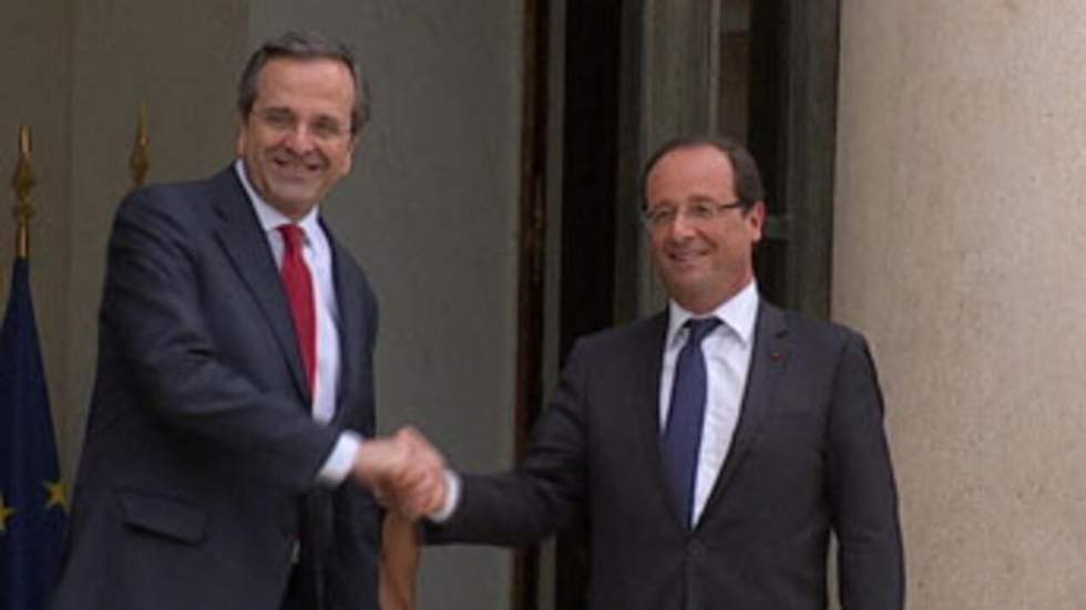 Hollande reçoit Samaras et s'aligne sur la position de Merkel Hollande reçoit Samaras et s'aligne sur la position de Merkel