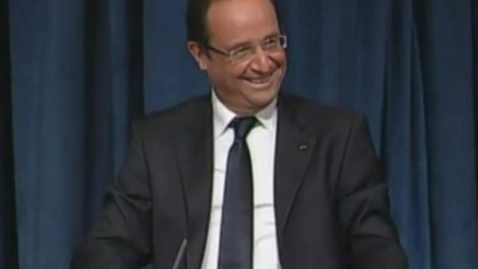 La petite blague de Hollande en faveur du candidat Obama