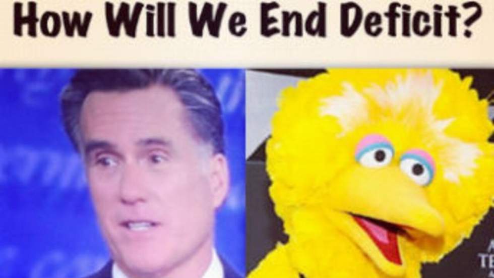 Big Bird, le drôle d'oiseau qui survole le débat Romney-Obama