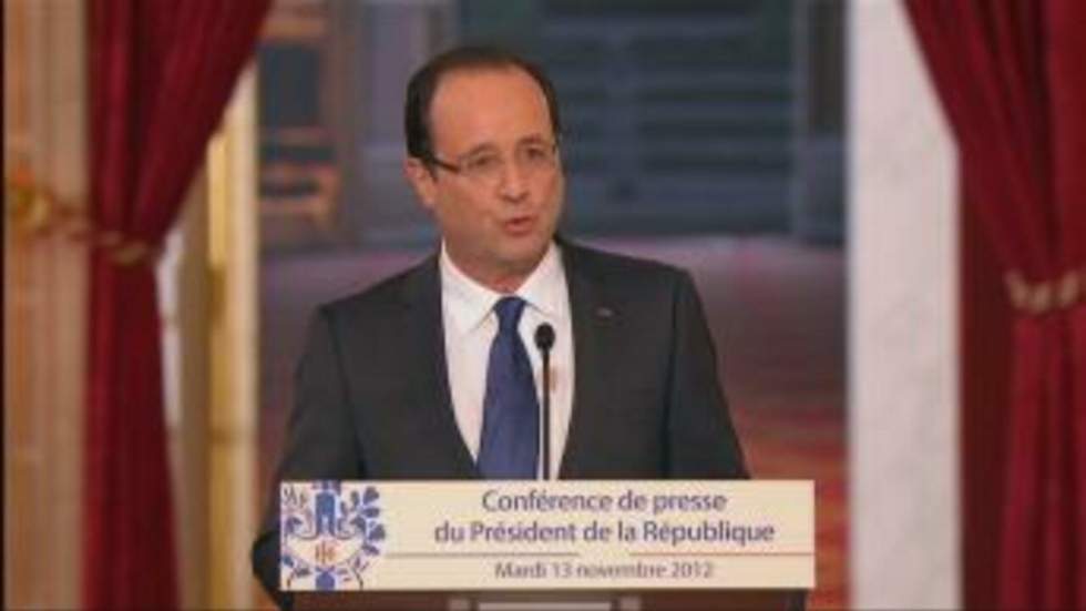 Première conférence de presse du président Hollande Première conférence de presse du président Hollande