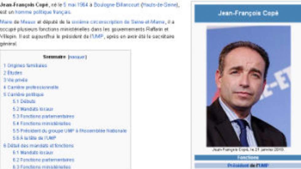 Wikipédia se perd aussi dans les méandres de la guerre des chefs à l’UMP