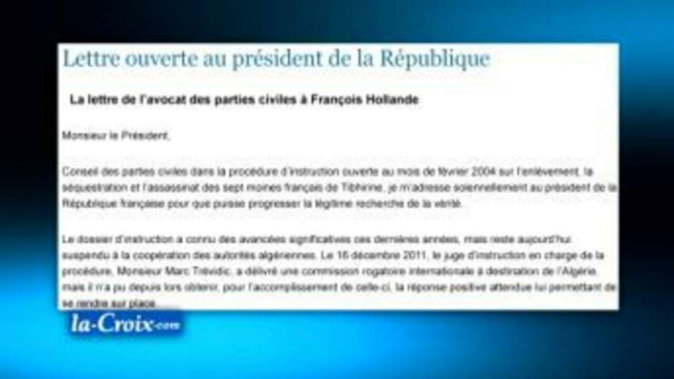 Lettre à François Hollande