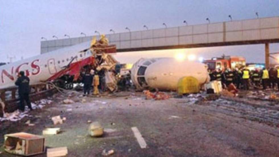 Accident d'avion mortel à l'aéroport de Moscou