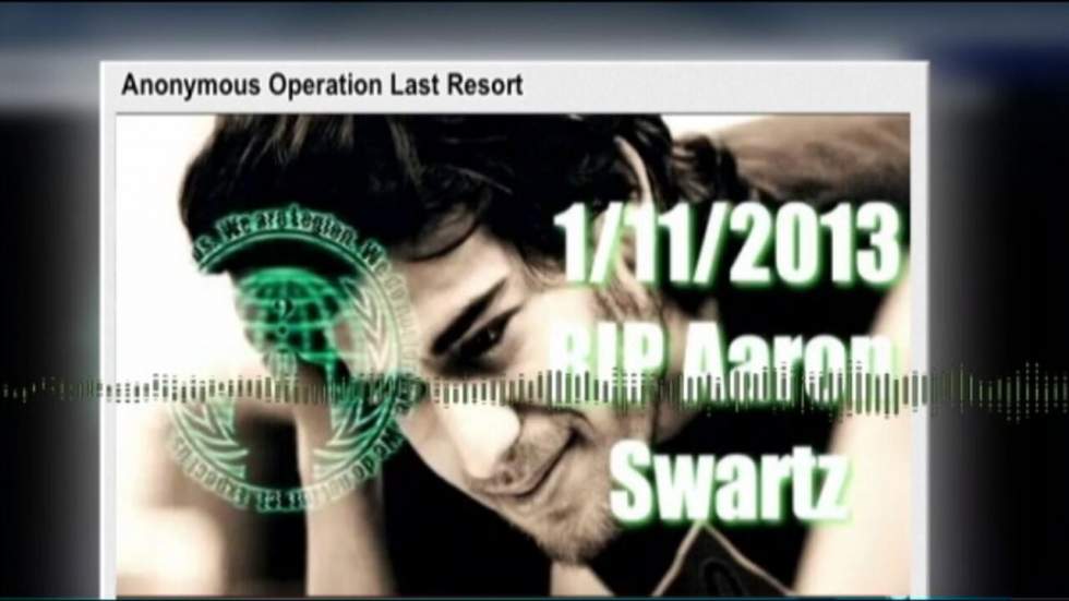 Anonymous veut venger le suicide de l’activiste Aaron Swartz Anonymous veut venger le suicide de l’activiste Aaron Swartz