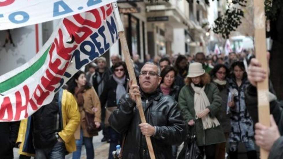 Les Grecs de nouveau en grève contre la rigueur Les Grecs de nouveau en grève contre la rigueur