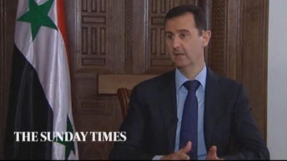 Bachar al-Assad accuse Londres de vouloir armer les terroristes