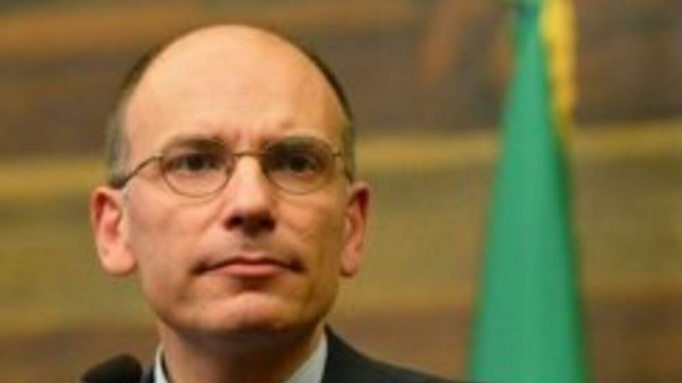 Le nouveau président du Conseil italien, Enrico Letta, présente sa feuille de route