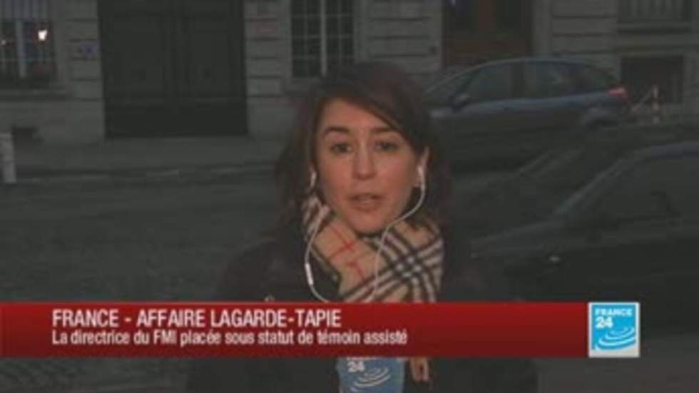 Affaire Tapie : Christine Lagarde placée sous le statut de témoin assisté Affaire Tapie : Christine Lagarde placée sous le statut de témoin assisté