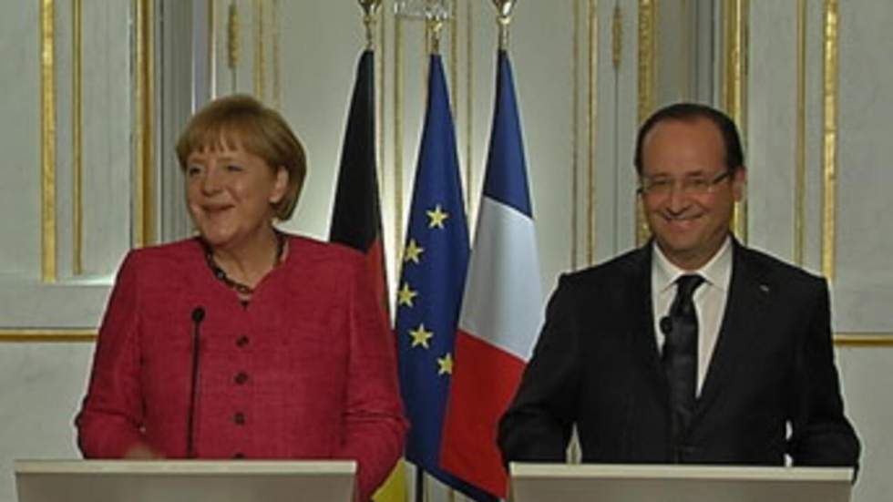 Hollande et Merkel d'accord sur un président permanent de l'Eurogroupe Hollande et Merkel d'accord sur un président permanent de l'Eurogroupe