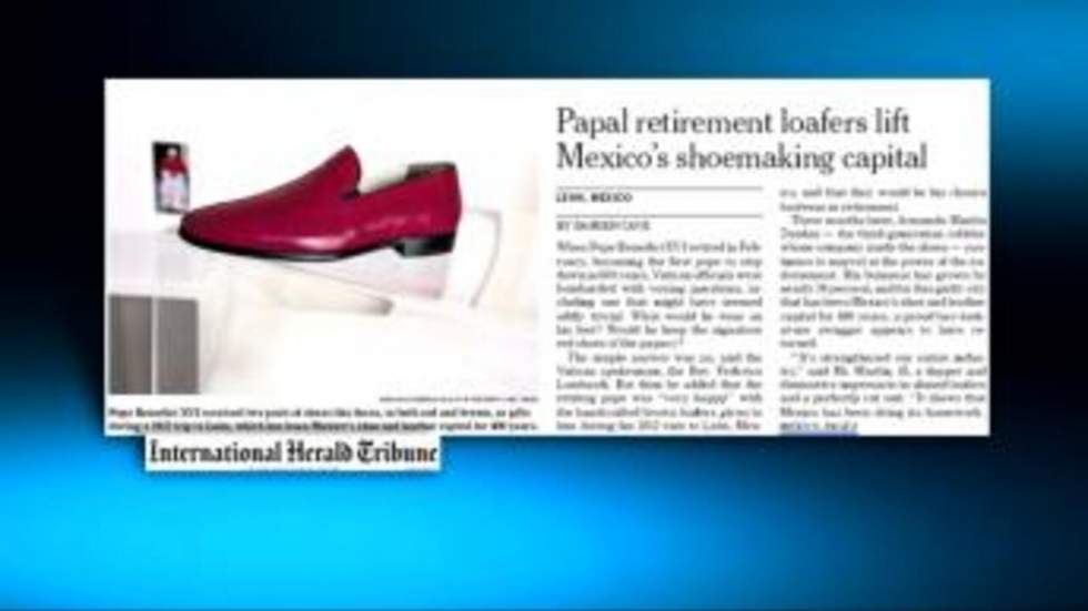 Benoit XVI, ambassadeur d'une marque de chaussures ! Benoit XVI, ambassadeur d'une marque de chaussures !
